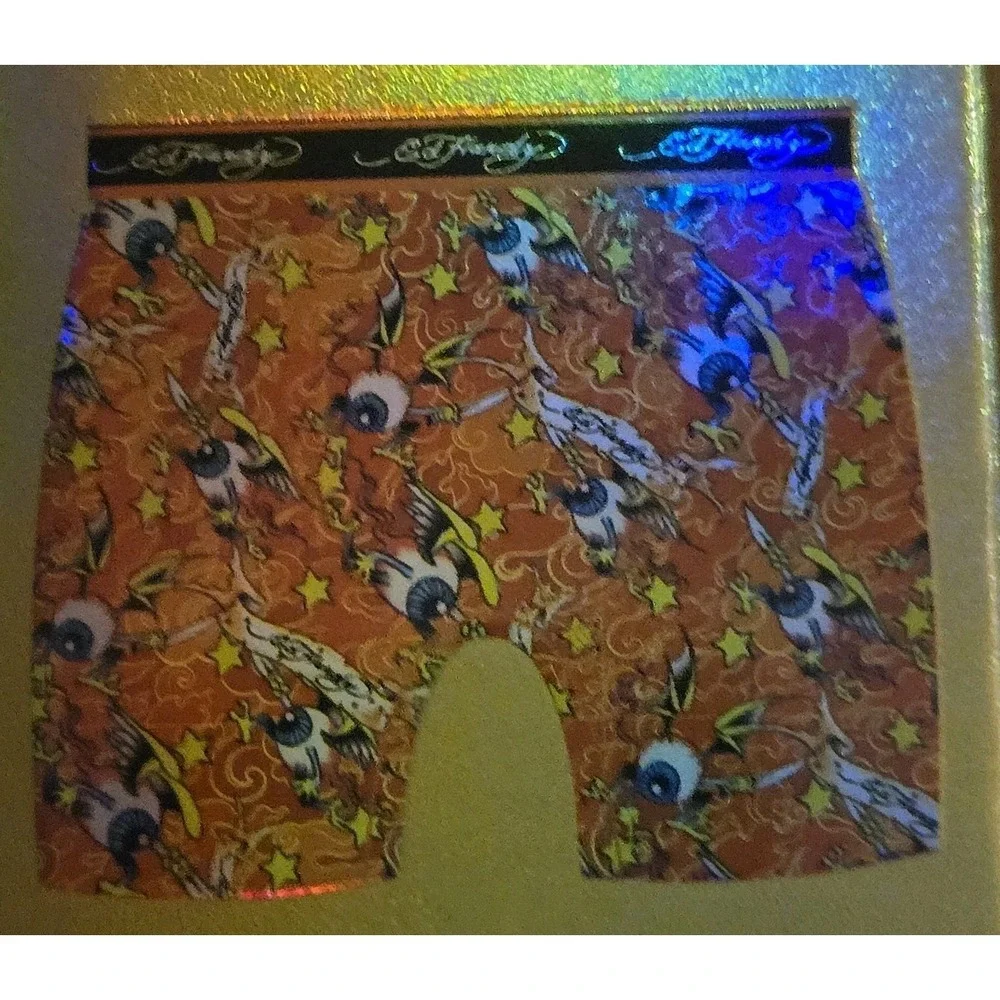 Ed Hardy 4 Performance Boxer Briefs Moisture Wick Stretch Soft Mens Size XL
